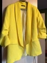 Жълто стилна сако напудрени, снимка 2