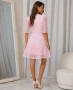 Розова дантелена рокля BARBIE , снимка 2