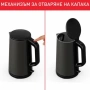 Безжична електрическа кана Muhler WK-179D — с двуслойно покритие и капацитет 1,5 л, снимка 3