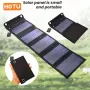 Foldable Solar Panel 35W, сгъваем соларен панел, 5 панела, USB изход, снимка 1