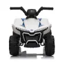 Детско акумулаторно ATV 6V 25W – Електрическо ATV с LED светлини за деца 1.5+ години, бяло, снимка 3