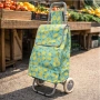 Пазарска количка  Mercado Trade, Сгъваема, Зелена, 34x28x96cм, снимка 1