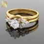 Нов Златен Пръстен с 0.44кт Естествени Брилянти , снимка 2