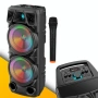 Bluetooth тонколона speaker ZQS-8210 2x8" 4800mAh, снимка 3