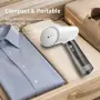 Нов Компактен уред за гладене на дрехи с пара 1500W, керамична плоча, 120 мл, Пътна ютия, снимка 2