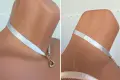 Guerlain Чокър Декоративно Бижу Дамско Колие Сатен Чарм, снимка 11