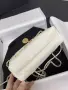 CHNL / Mini / White / Mini Дамска Мини Бяла Чанта Естествена Кожа Шанел 20x19x6см Код ch57, снимка 3