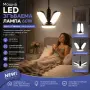 Мощна LED сгъваема лампа 60W – Регулируемо осветление с 4 сгъваеми панела, снимка 3