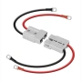 Комплект конекторни кабели Anderson 50A, 7AWG, 30 см, пластмасови, водоустойчиви, снимка 1