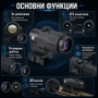 Оптичен увеличител за прицел 3x увеличение STS монтаж бързо освобождаване за пушка оръжие еърсофт, снимка 2