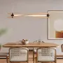LED Полилей 15W Дизайн Дърво + Черно Тяло Топло Бяла Светлина, снимка 5