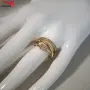 Пръстен с 14К златно покритие 224942, снимка 4