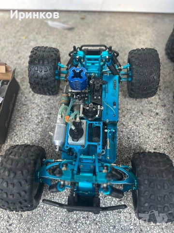 Нитро количка HSP 1/10 Monster truck, снимка 4 - Коли, камиони, мотори, писти - 55140474