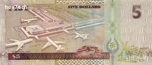 ❤️ ⭐ Фиджи 2002 5 долара UNC нова ⭐ ❤️, снимка 3 - Нумизматика и бонистика - 54560269