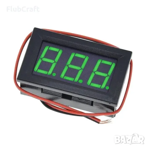 0.56inch 4.5-30V Двужилен LED Волтметър – Червен, снимка 2 - Друга електроника - 55533652