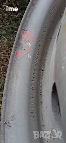 3бр железни джанти 6J15 ET75. Стават на Mercedes Sprinter до 2005г. Цената е за 1бр. Внос от..., снимка 4 - Гуми и джанти - 55317190
