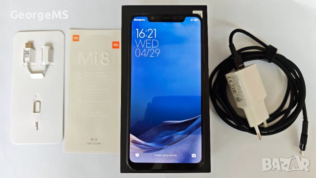 Xiaomi Mi 8 128GB Black като нов, снимка 6 - Xiaomi - 54367789