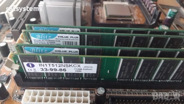 Дънна платка Asus P4C800 Deluxe Socket 478 CPU+FAN+RAM+LAN, снимка 7 - Дънни платки - 55514248
