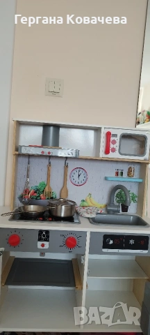 Детска дървена кухня, снимка 3 - Играчки за стая - 54902620