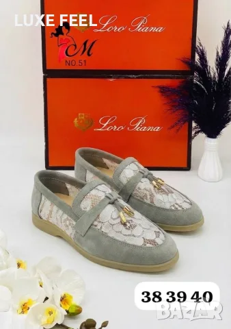 Loro Piana 💎 Естествен Велур 💎 Дамски Обувки , снимка 5 - Дамски ежедневни обувки - 55616419