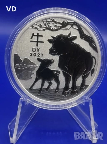 lunar 2 сребърна монета лунар 2 вол 2021 1 оз