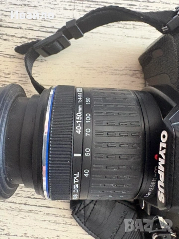 Olympus E-420 DSLR Двоен кит (14-42mm + 40-150mm), снимка 4 - Фотоапарати - 55166500