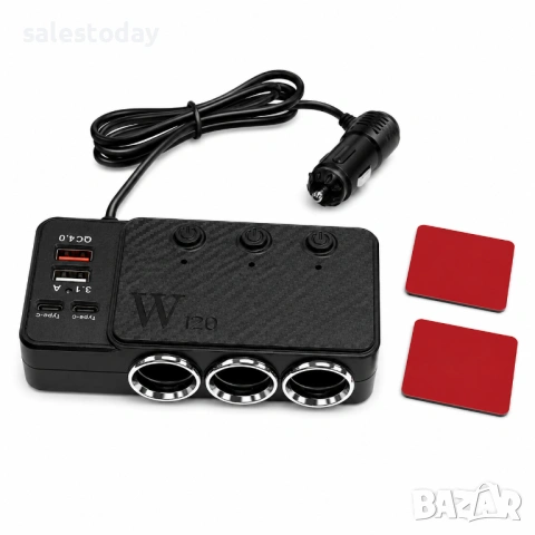 Разклонител за запалка, 120W, 12V/24V, снимка 2 - Аксесоари и консумативи - 54751735