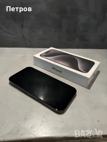 КАТО ЧИСТО НОВ Iphone 15 Pro 256 GB Black, снимка 6 - Apple iPhone - 55613206