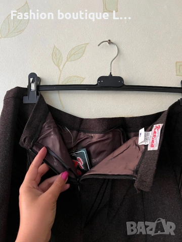 Нова с етикета дълга кафява пола с цип на гърба 🤎 Налични размери M , L , XL , XXL 🤎, снимка 4 - Поли - 54703000