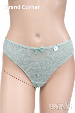 Hunkemöller дамско дантелено долнище, размер L, ментов цвят