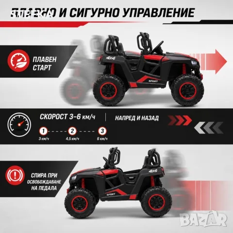 Детско електрическо бъги 4-4, снимка 7 - Електрически играчки - 55407709