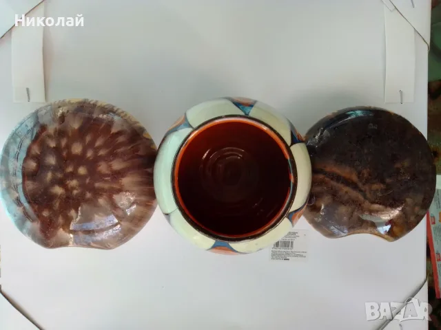 Керамични вази от 80-те, снимка 3 - Вази - 55581372