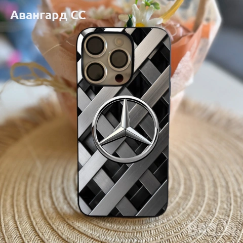 Силиконов Калъф за iPhone с лого Mercedes, снимка 4 - Калъфи, кейсове - 54611185