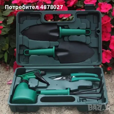 Комплект градински инструменти 5 в 1 с куфар GN4 и Ръчна градинска пръскачка под налягане 5L TV1495, снимка 5 - Градинска техника - 55572920