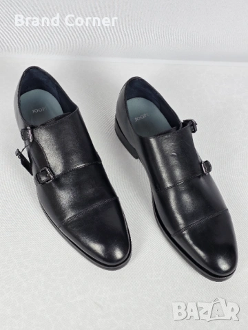 Мъжки кожени обувки JOOP! – Оригинални, тип Double Monk Strap – №45, снимка 2 - Официални обувки - 54290528