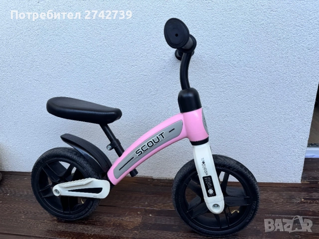 Баланс колело с въздушни гуми Lorelli SCOUT Pink, снимка 6 - Детски велосипеди, триколки и коли - 54665447