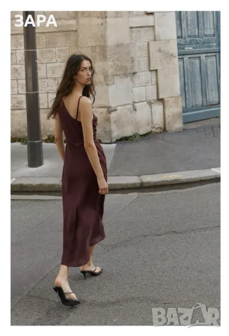 Ленена рокля Zara, снимка 5 - Рокли - 55466658