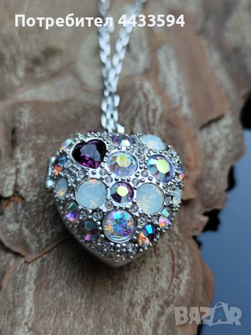 Колие сърце Swarovski 