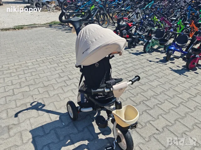 BYOX Детска триколка Flexy LUX бежов, снимка 4 - Детски велосипеди, триколки и коли - 55440162