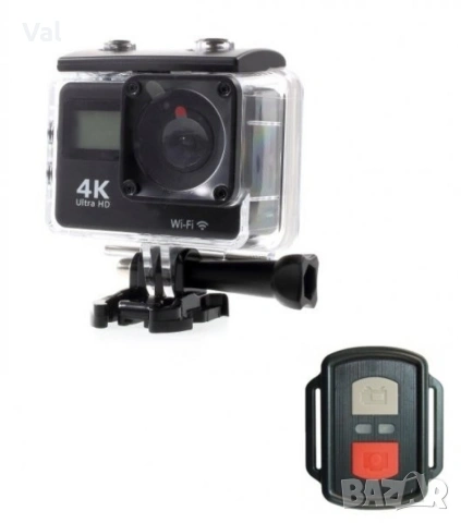 Водоустойчива спортна екшън камера 4K Ultra HD , снимка 5 - Камери - 55181798