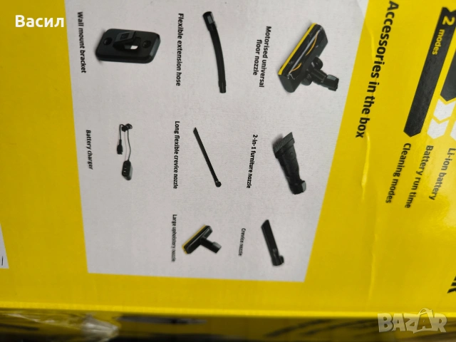 безжична вертикална прахосмукачка Kärcher VC 4 Cordless, снимка 3 - Прахосмукачки - 54439506