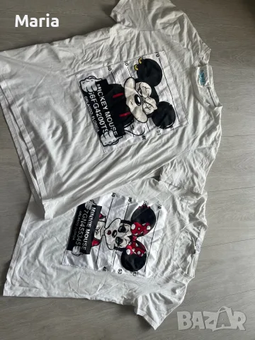 Комплект тениски за него и нея Mickey & Minnie Mouse