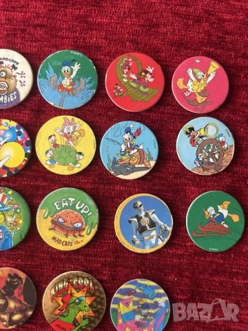 класически тапи или фишки от 90-те години, често наричани „pogs“, снимка 4 - Колекции - 55275802