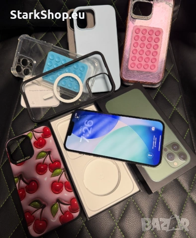 Apple iPhone 13 Pro Max 128GB Alpine Green – Отлично състояние + кейсове протектор, снимка 6 - Apple iPhone - 54089443