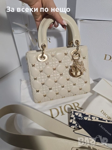 Lady Dior Butterfly Studs Дамска Чанта От Агнешка Кожа Код Brand Luxury Fashion21
