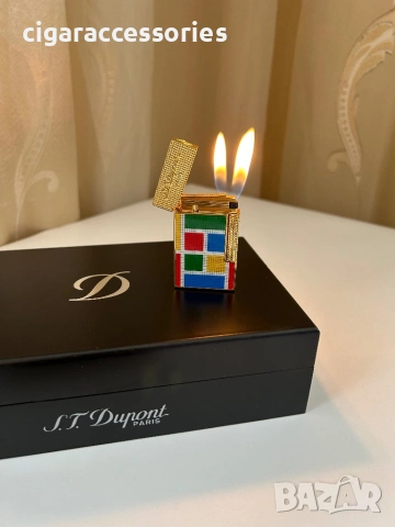 S.T. Dupont Ligne 2 Casablanca – отлично състояние, двоен пламък