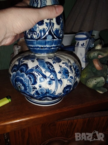 Delft великолепна порцеланова ваза , снимка 3 - Вази - 55002795