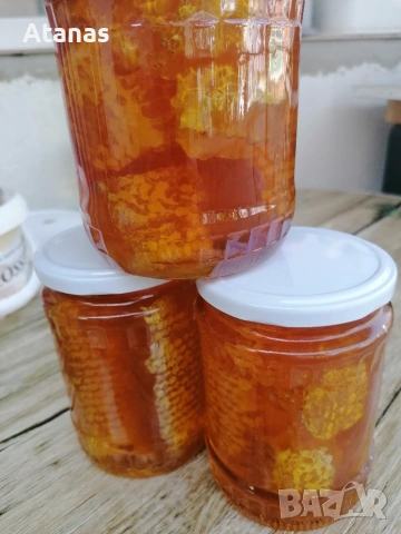 Пчелен мед с восък, снимка 2 - Пчелни продукти - 55151303