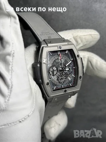 Hublot Big Bang Мъжки Сив Часовник С Кварцов Механизъм Код Chronolux69, снимка 4 - Мъжки - 55659543