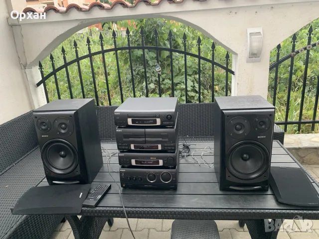  Японска компонентна аудио система Sony MHC-EX7 (4 отделни компонента) + дистанционно и тонколони, снимка 2 - Аудиосистеми - 55397786